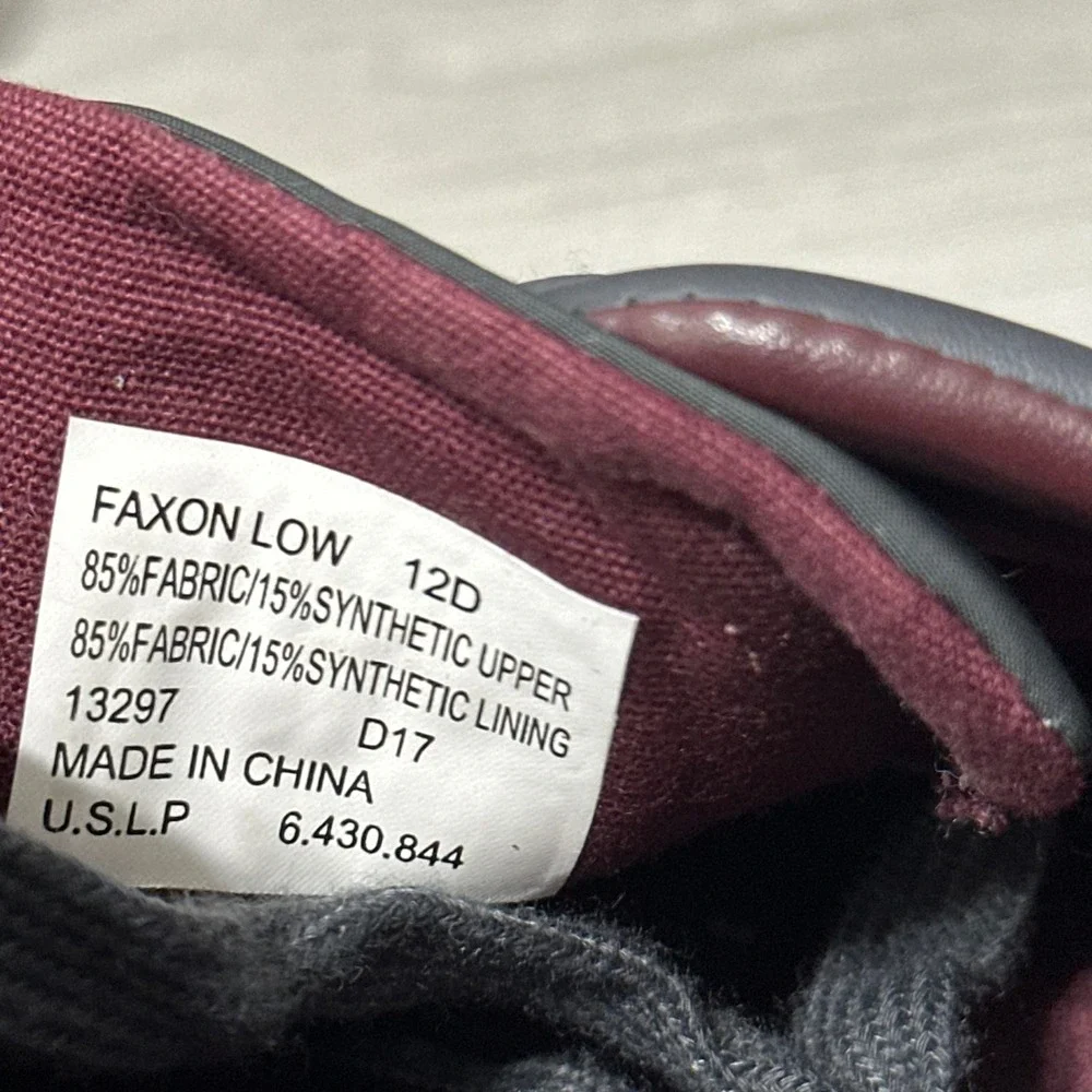 Polo Ralph Lauren Faxon‎ Low Sneakers Mens 12 Grey Perforated Nylon Shoes